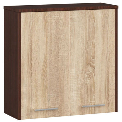 Akord Fin Wenge badeværelsesskab 60 cm 2 døre i mat Sonoma eg med 2 hylder 60x22,5x60 cm 1 stk.