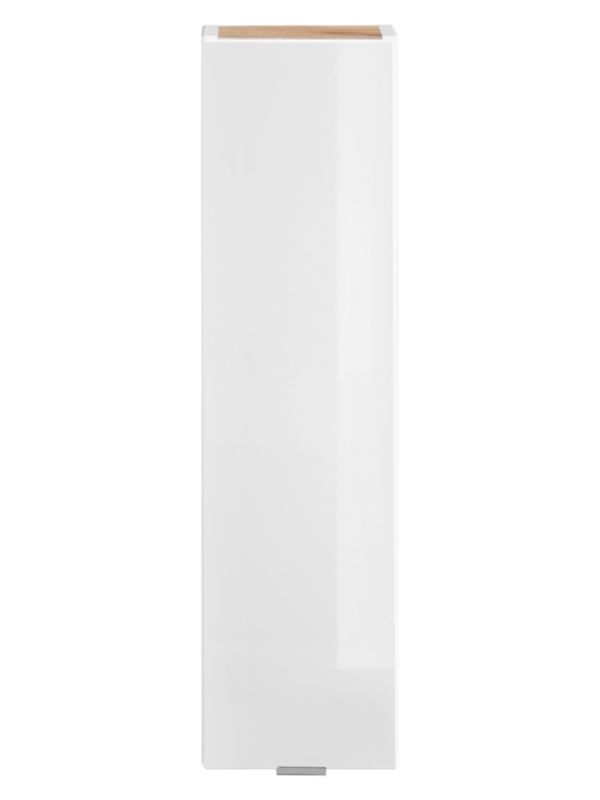 Badeværelsesskab Capri 20x75 cm Hvid Højglans Væghængt