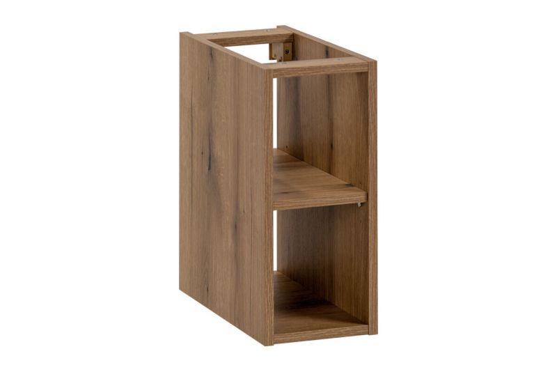 Badeværelsessæt Væghængt 80 cm Beige/Eg med Blød Lukning