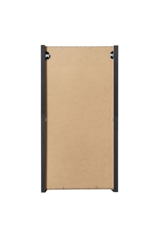 Væghængt Badeværelsesskab 30 cm Sort med Riflet Front