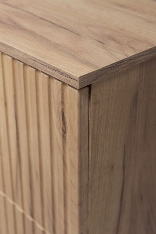 Badeværelsesskab 120 cm Væghængt med Bordplade og 4 Skuffer