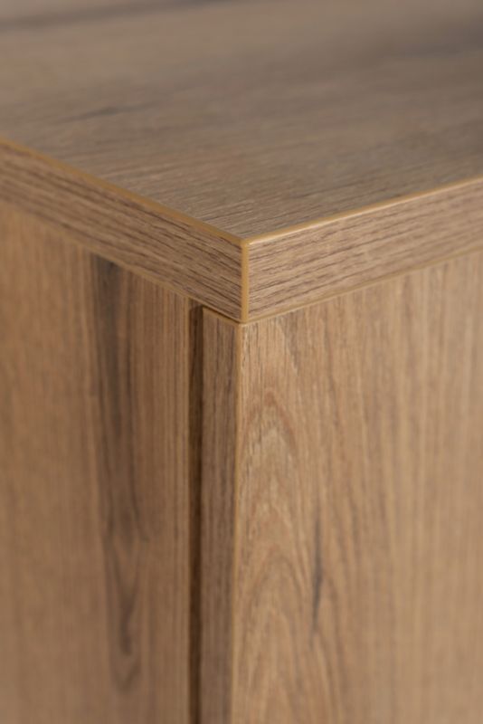Badeværelsesskab 50 cm Hængende med Bordplade Eg Nova Oak 2 Døre