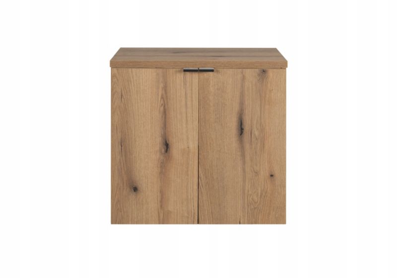 Badeværelsesskab 50 cm Hængende med Bordplade Eg Nova Oak 2 Døre