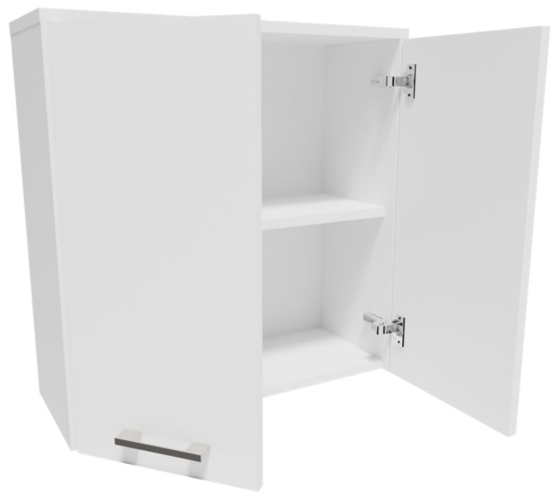 Væghængt Badeværelsesskab 60x60x22,5 cm Hvid Mat