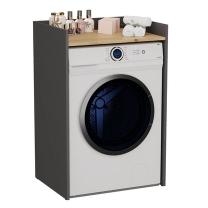Badeværelsesskab over vaskemaskine Antracit Eg Artisan 50x50x97,5 cm