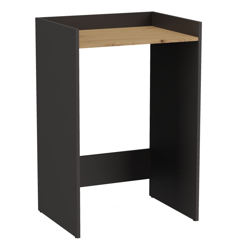 Badeværelsesskab over vaskemaskine Antracit Eg Artisan 50x50x97,5 cm
