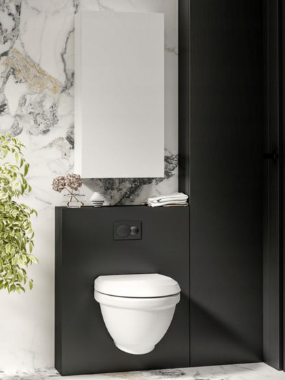 Hængeskab over toilet 50 cm hvid mat 1 stk. | 5901042111219