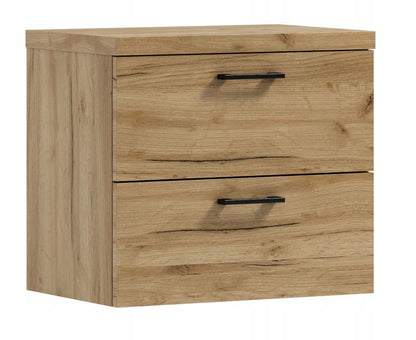 Badeværelsesskab Hængende 50 cm Egetræ Craft Guld 5905496456001