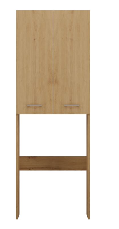 Badeværelsesskab over Vaskemaskine Pola DD 30x64x180 cm Eg Artisan