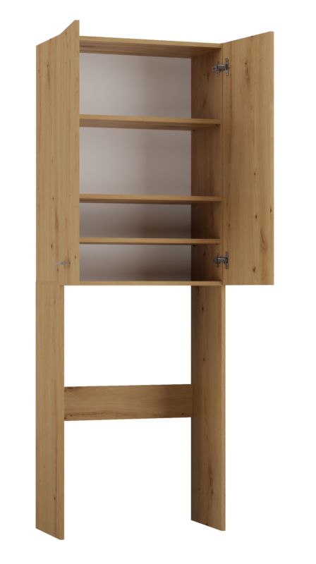 Badeværelsesskab over Vaskemaskine Pola DD 30x64x180 cm Eg Artisan
