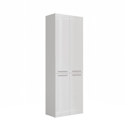 Badeværelsesskab Nel DD 2K 60x30x174 cm Hvid Højglans