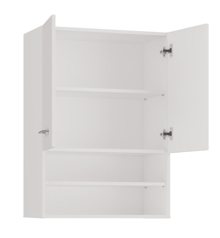Topeshop Pola Mini DK væghængt badeværelsesskab - Mat hvid 30x64x90 cm, 1 stk.