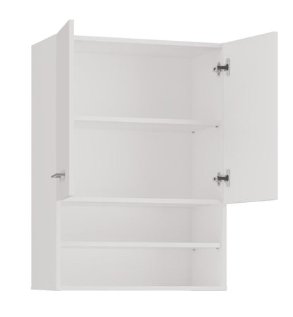 Topeshop Pola Mini DK væghængt badeværelsesskab - Mat hvid 30x64x90 cm, 1 stk.