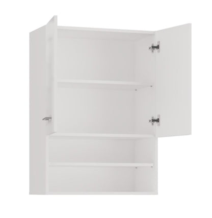 Topeshop Pola Mini DK væghængt badeværelsesskab - Højglans hvid 30 x 64 x 90 cm, 1 stk.