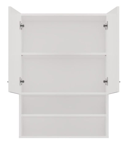 Topeshop Pola Mini DK væghængt badeværelsesskab - Højglans hvid 30 x 64 x 90 cm, 1 stk.