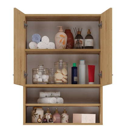 Topeshop Pola Mini DK hængeskab til badeværelse - Artisan egetræ 30 x 64 x 90 cm, 1 stk.