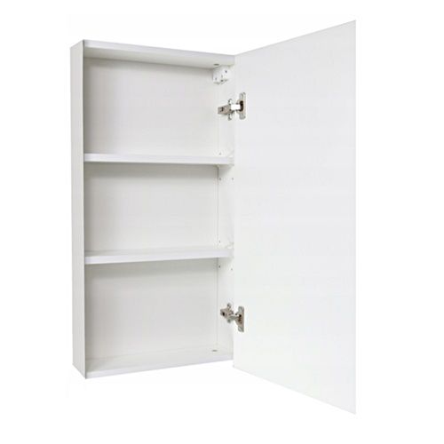 Hængende Badeværelsesskab Antico 50 med Spejl Hvid 50x17x78 cm