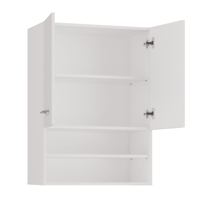 Væghængt Badeværelsesskab over Vaskemaskine Hvid 64x30x90 cm