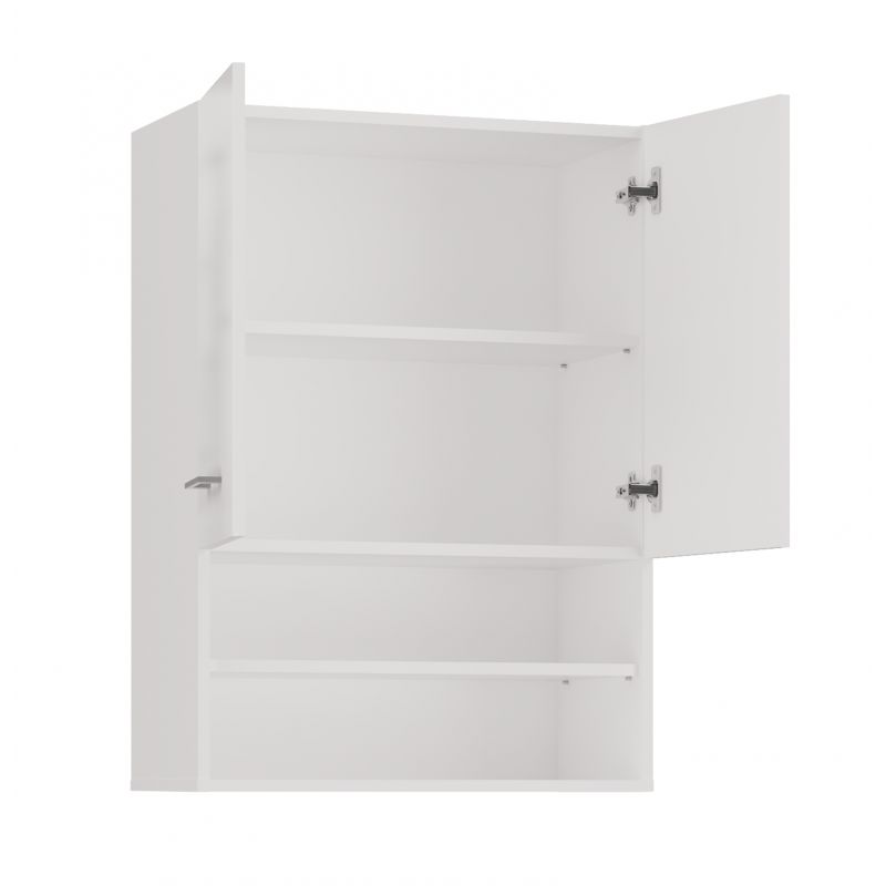 Væghængt Badeværelsesskab over Vaskemaskine Hvid 64x30x90 cm