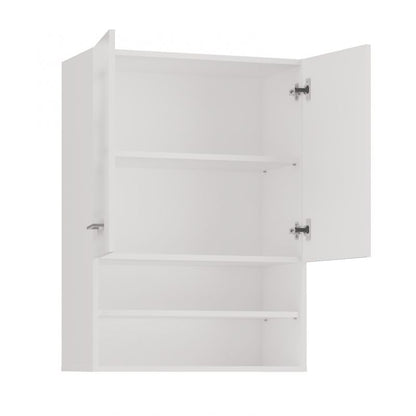 Væghængt Badeværelsesskab over Vaskemaskine Hvid 64x30x90 cm