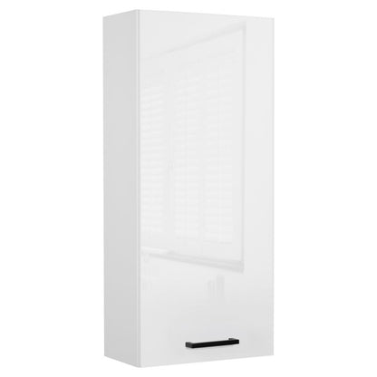 Hængende Badeværelsesskab 40x90 cm Hvid Højglans