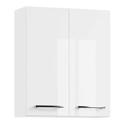 Badeværelsesskab Hængende 50x60 cm Hvid Højglans