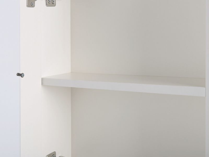 Hængende Badeværelsesskab med LED-spejl Mazarredo 60 cm Hvid