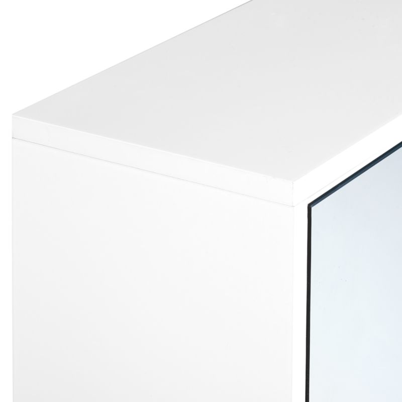 Hængende Badeværelsesskab med Spejl Nubes 80x70 cm Hvid