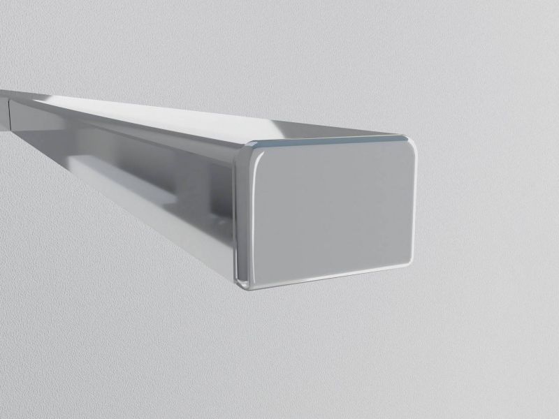 Badeskab med Spejl og LED 60 x 50 x 14 cm Hvid Venstrehængt