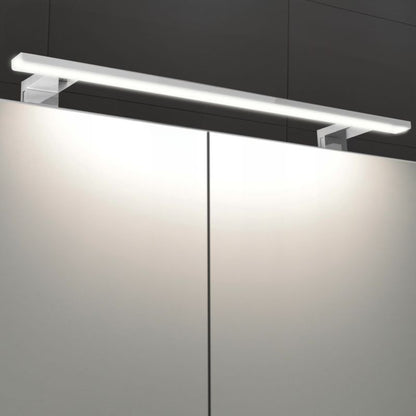 Spejlskab 100 cm Hvid Højglans med LED-Belysning
