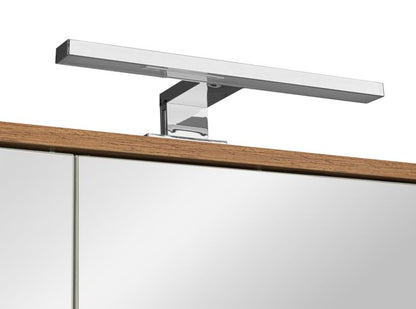 Spejlskab med LED 60 cm Hvid Mat/Wotan Eg