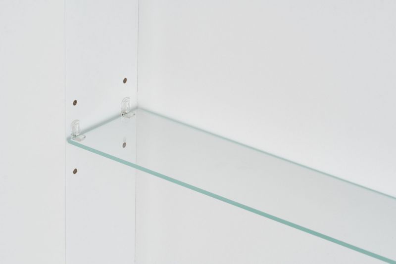 Badeværelsesskab med Spejl Væghængt 60x90x14 cm Hvid Mat | 5905369501371