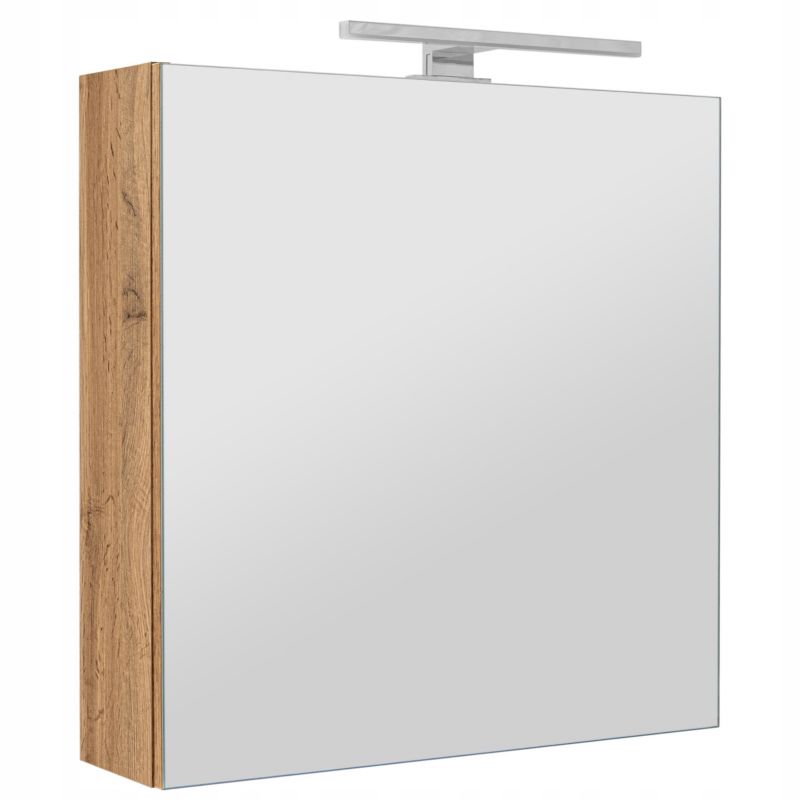 Spejlskab ADA 60 cm Egetræ Wotan med LED