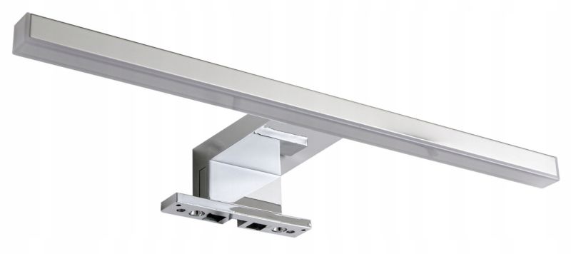 Badeværelsesskab med Spejl 80 cm Hvid Højglans LED-Belysning Væghængt ADA
