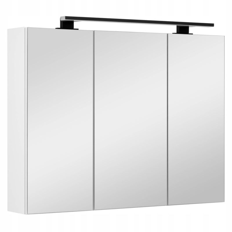 Badeværelsesskab med spejl ADA 80x60 cm Hvid | 5905369500930