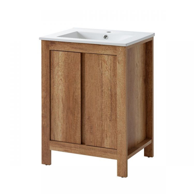 Skab Under Håndvask Classic Oak 60 cm Eg 1 stk