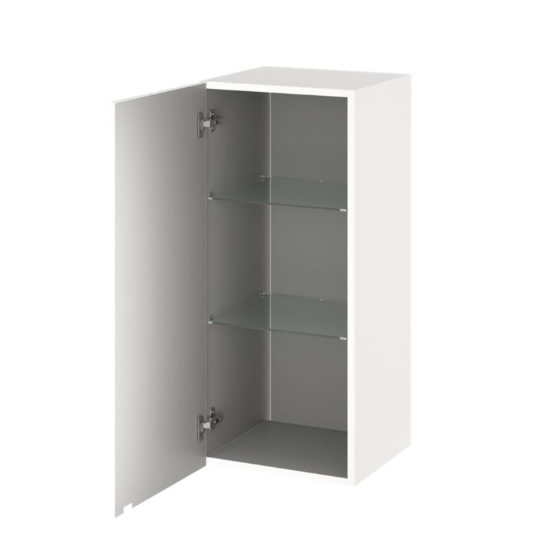GoodHome Imandra væghængt skab 40 x 90 x 36 cm mat hvid
