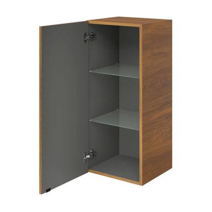 Vægskab 40 x 90 x 36 cm Valnød med Cirkel Dæmper