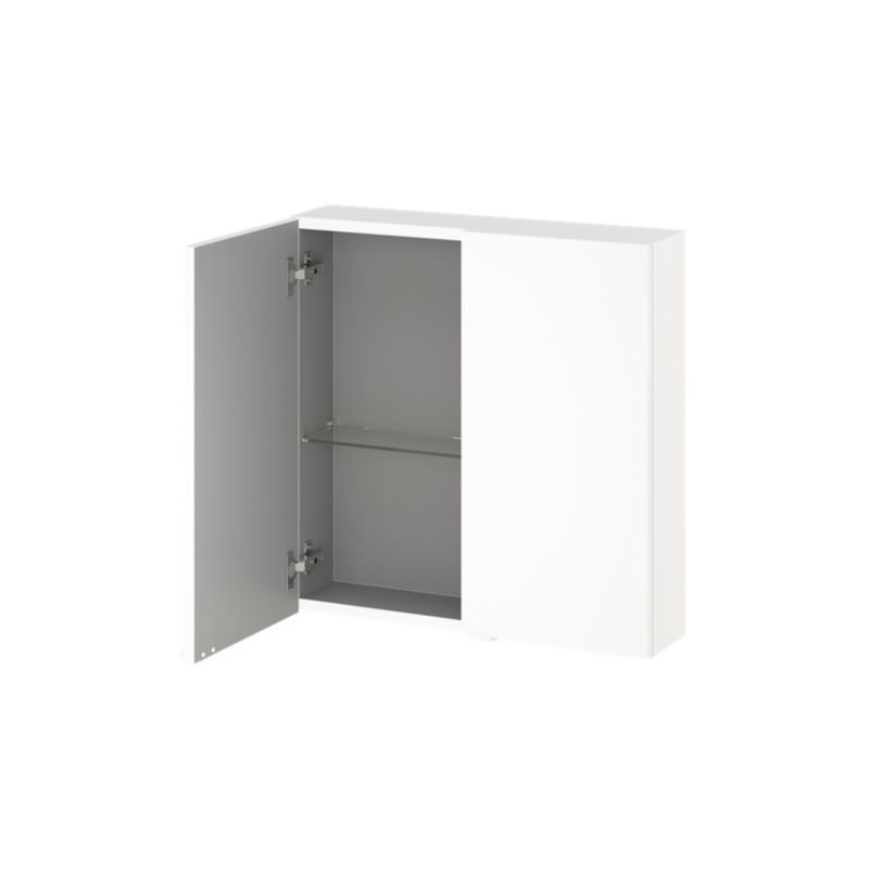 GoodHome Imandra væghængt skab 60 x 60 x 15 cm mat hvid