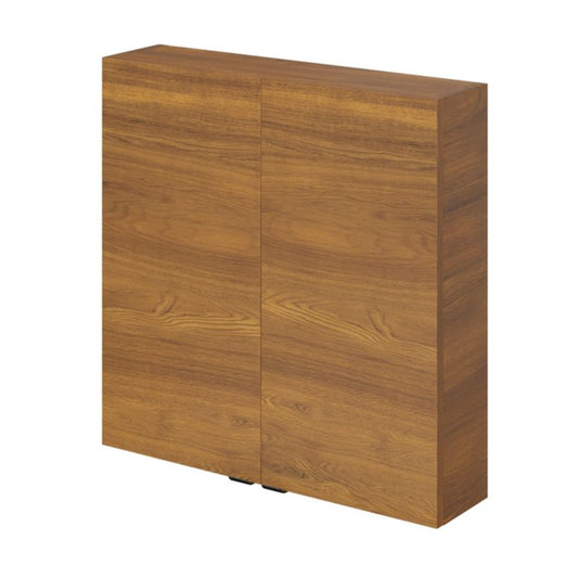 GoodHome Imandra væghængt skab 60 x 60 x 15 cm valnød