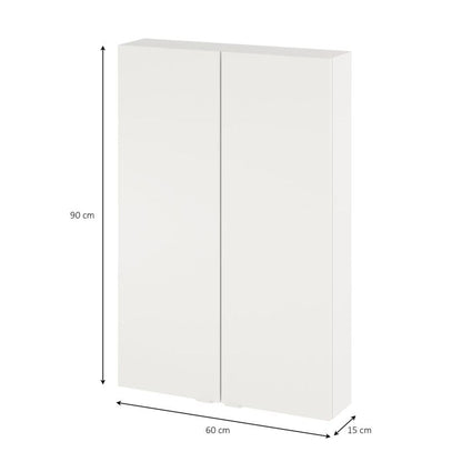 Vægskab Imandra 60x90x15 cm Hvid Mat