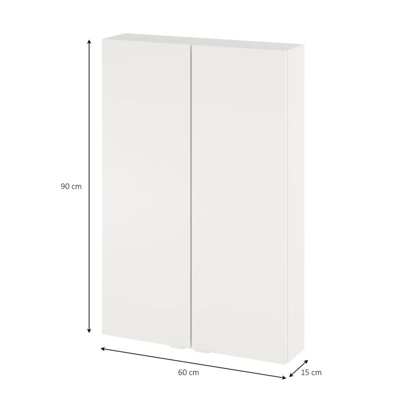 Vægskab Imandra 60x90x15 cm Hvid Mat