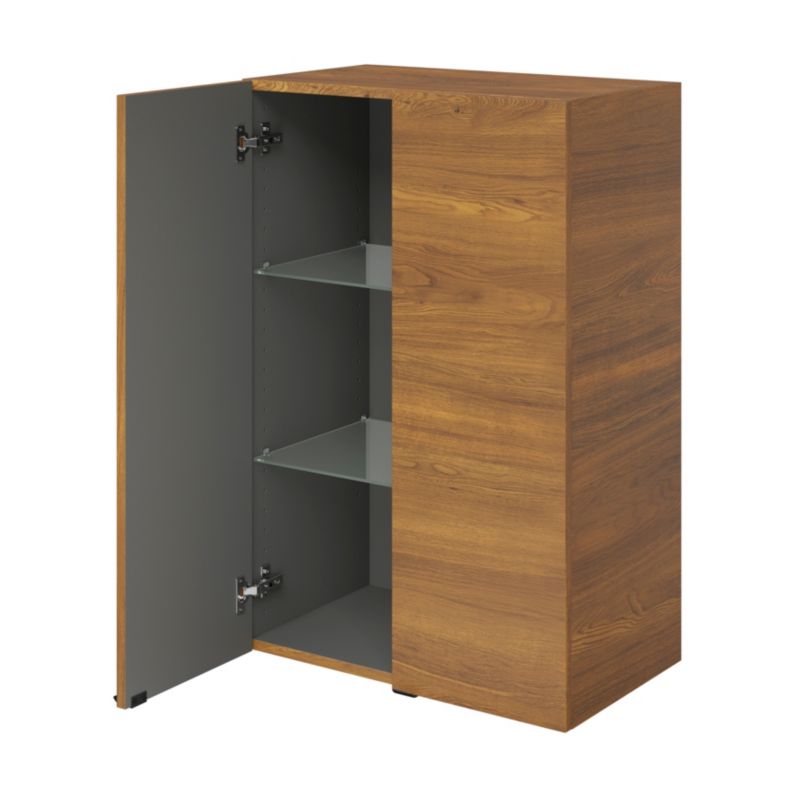 GoodHome Imandra væghængt skab 60 x 90 x 36 cm valnød