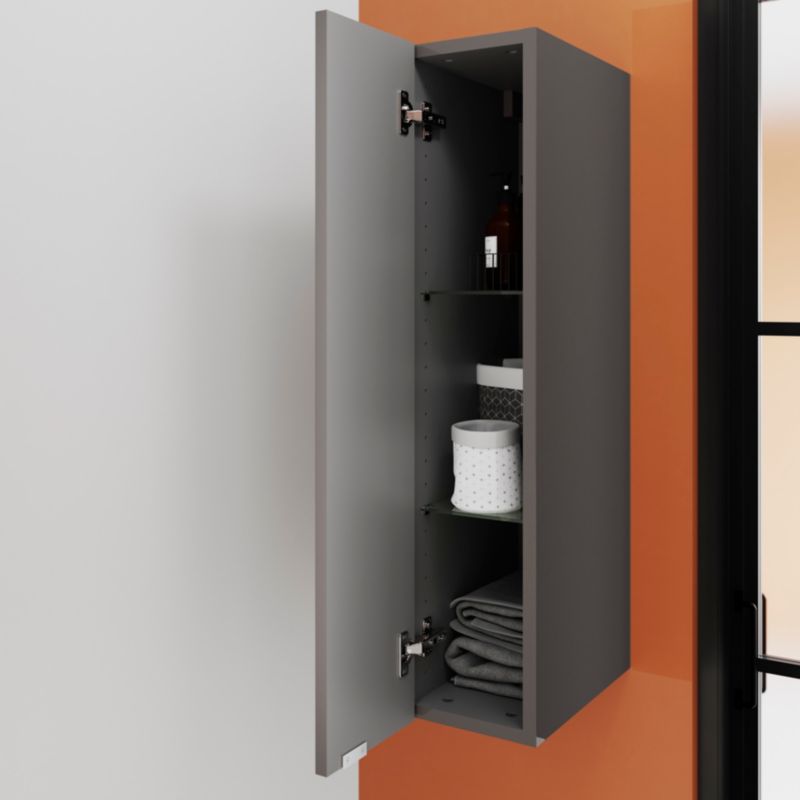 Vægskab Imandra Slim 20 x 90 x 36 cm Antracit