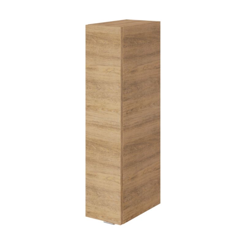 GoodHome Imandra Slim væghængt skab 20 x 90 x 36 cm i egetræ