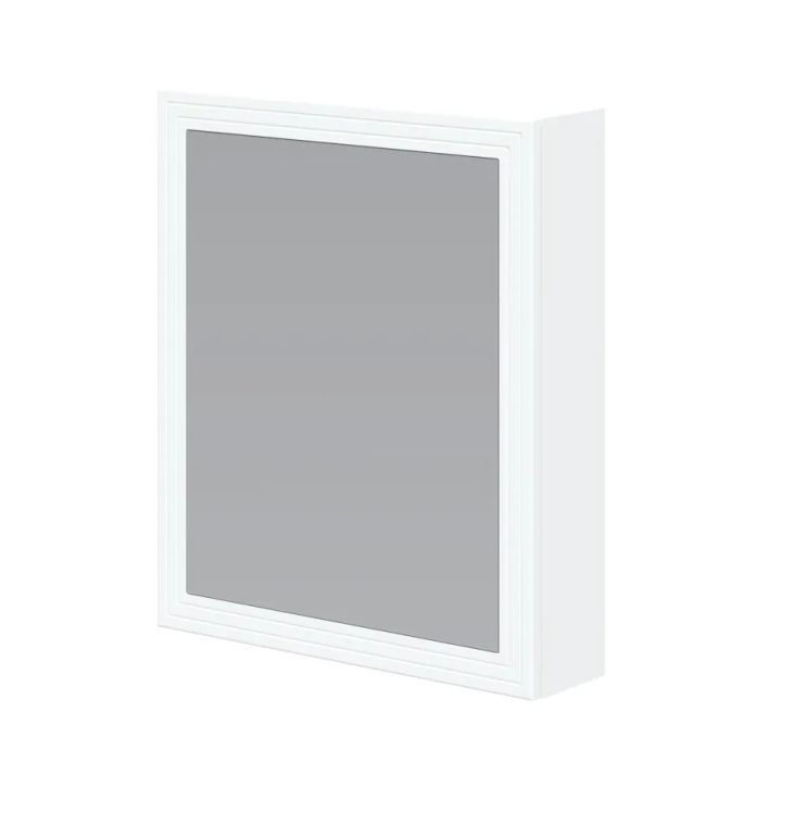 Halmar badeværelsesskab TORETO 1D 60 cm mat hvid med spejl, 1 stk.