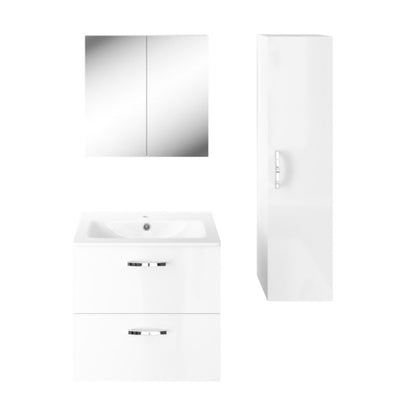 Spejlskab Hvidt 55 cm med Clichemontering