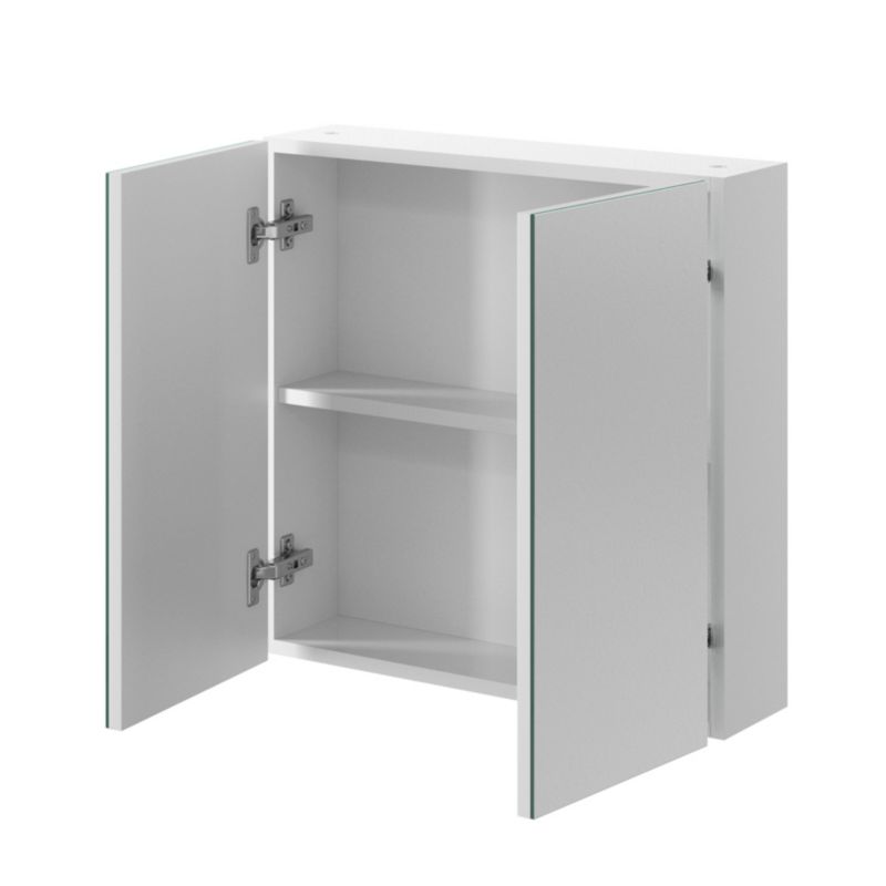Spejlskab Hvidt 55 cm med Clichemontering