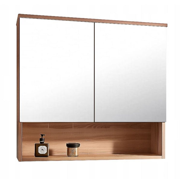 Spejlskab 80 x 65 cm Egetræ Sonoma 4 Hylder | 5904006837583