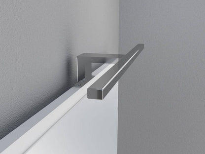 Spejlskab med LED-belysning 80 x 65 cm Hvid Mat